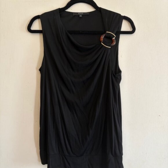 Gucci Asymmetrical Tortoise Shell Accent Top, Size M - Picture 2 of 7